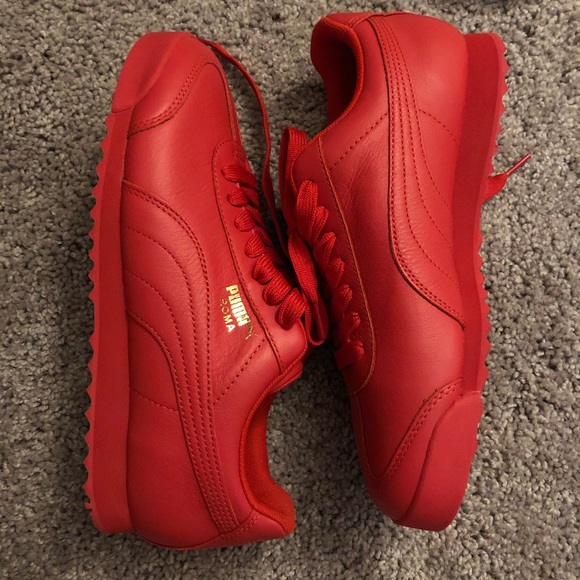 PUMA Roma Basic "Hi Risk Red" Shoe NWOB - Picture 7 of 14